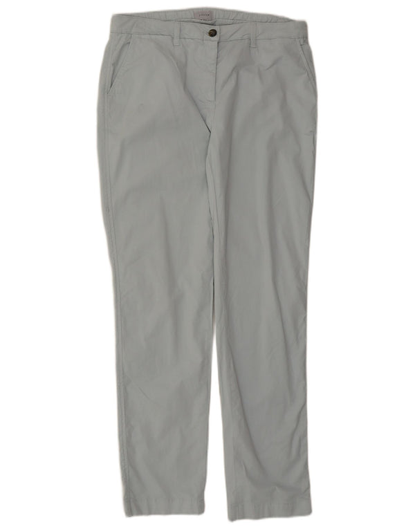 Pantaloni chino dritti da donna Jigsaw UK 14 Large W32 L31 cotone blu