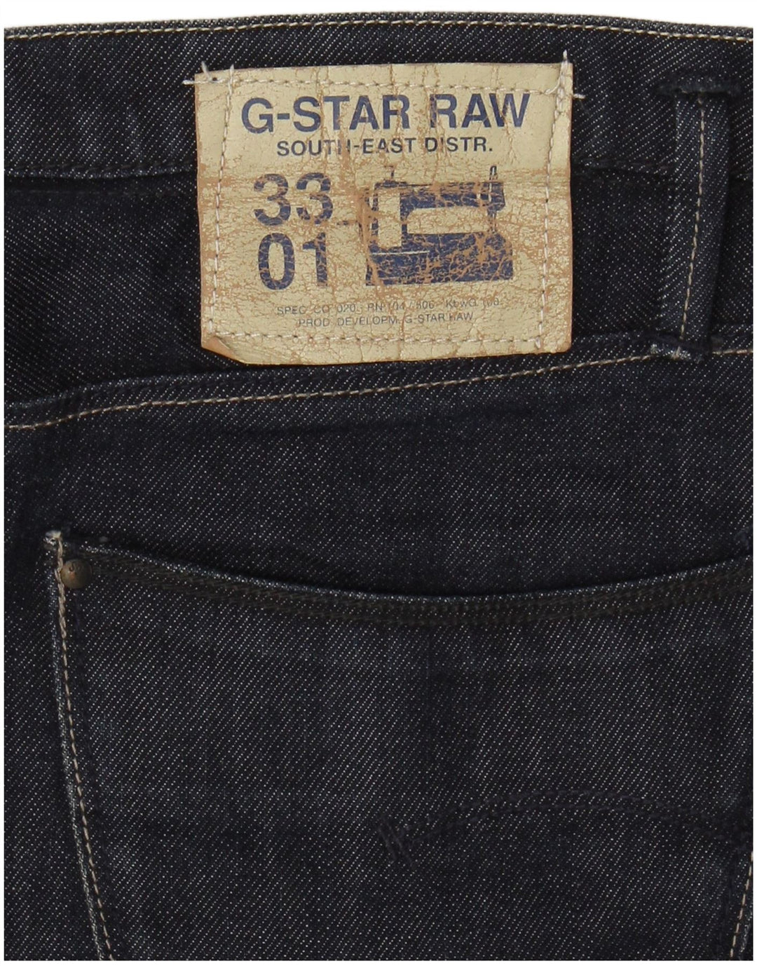 Gonna in denim da donna G-STAR W30 blu navy medio