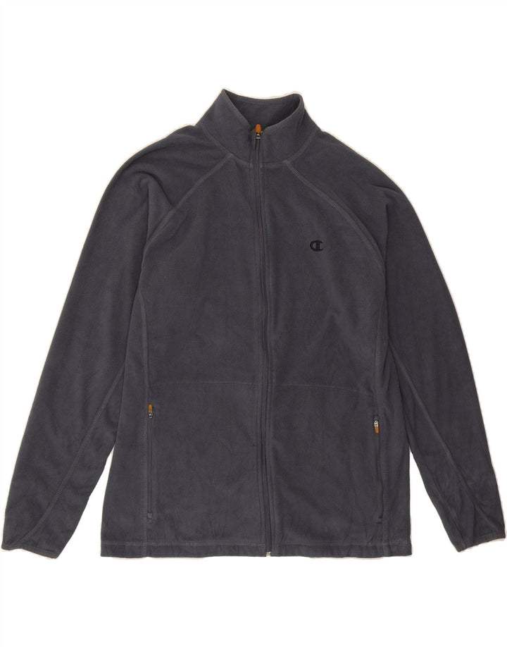 CHAMPION Mens Fleece Jacket UK 38 Medium Grey Vintage Champion and Second-Hand Champion from Messina Hembry 