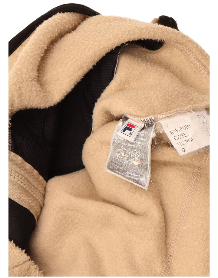 Giacca in pile Fila da uomo Italia UK 36 Small Beige Colourblock Poliestere