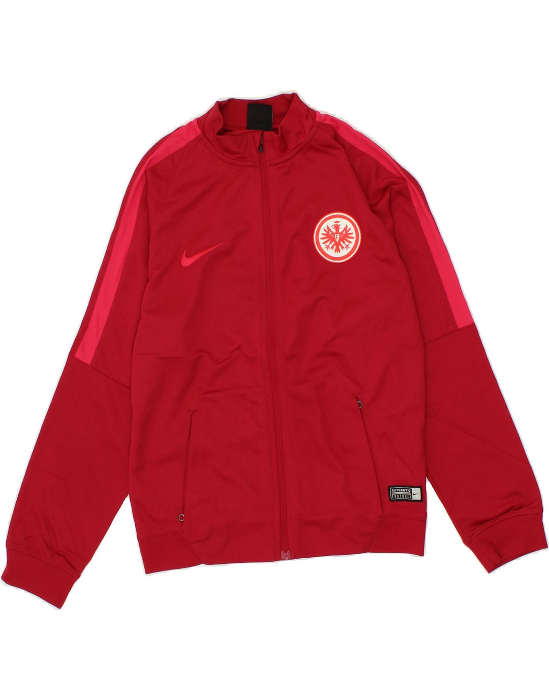 NIKE Boys Dri Fit Tracksuit Top Jacket 10-11 Years Medium Red Polyester Vintage Nike and Second-Hand Nike from Messina Hembry 