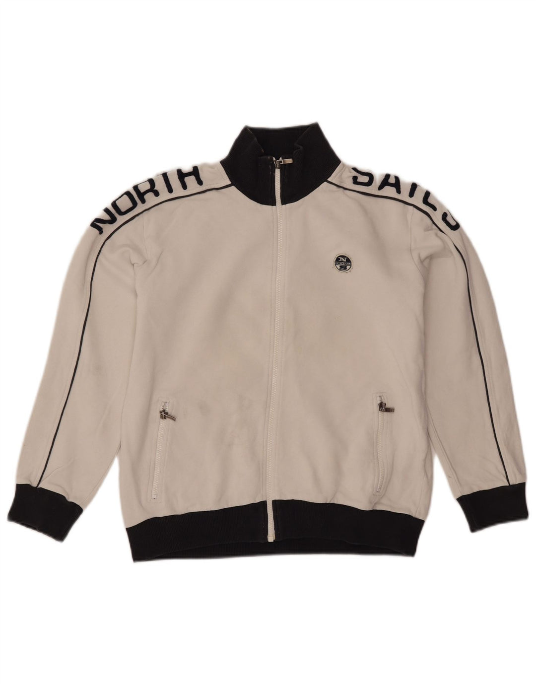 Giacca della tuta da ragazza North Sails 11-12 anni Colorblock bianco