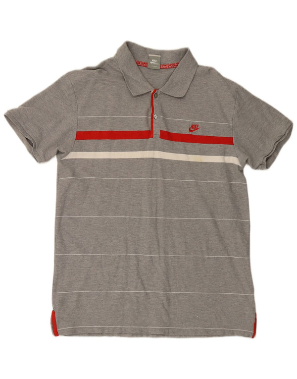 Polo Nike Uomo UK 47/48 2XL Cotone a righe grigie