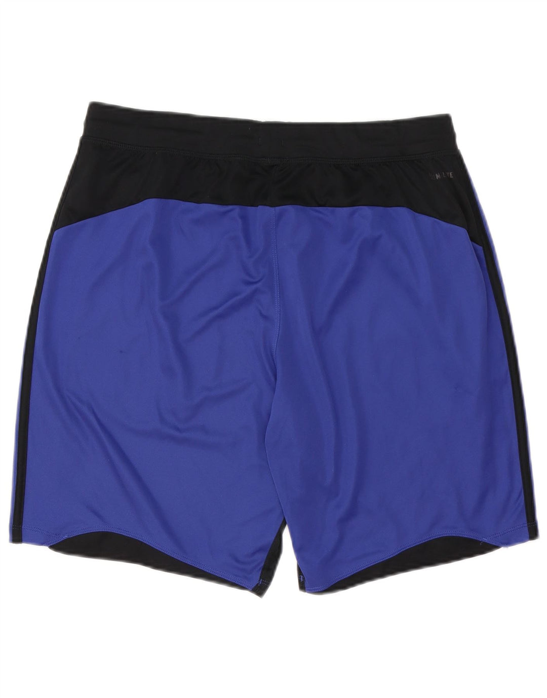 Pantaloncini sportivi ADIDAS Climalite da uomo, grandi, in poliestere color block blu