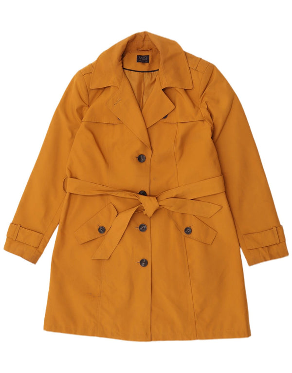 Trench da uomo Marks & Spencer UK 16 Large Arancione Poliestere