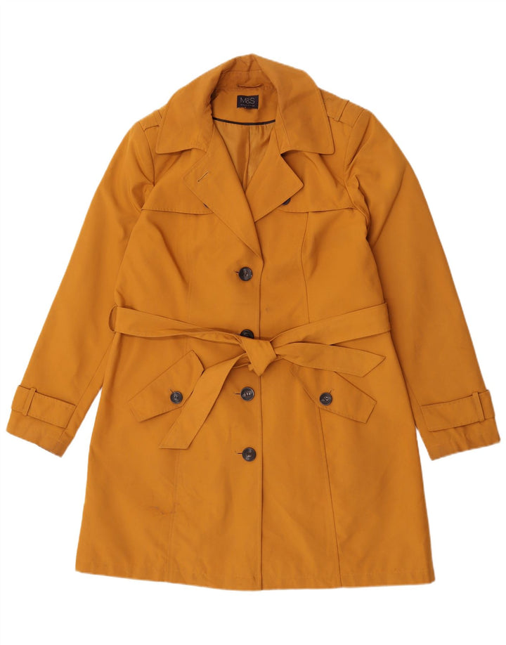 Trench da uomo Marks & Spencer UK 16 Large Arancione Poliestere