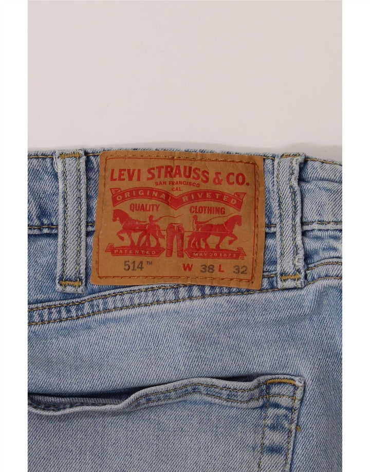 Levi's Uomo 514 Jeans dritti W38 L32 Cotone Blu