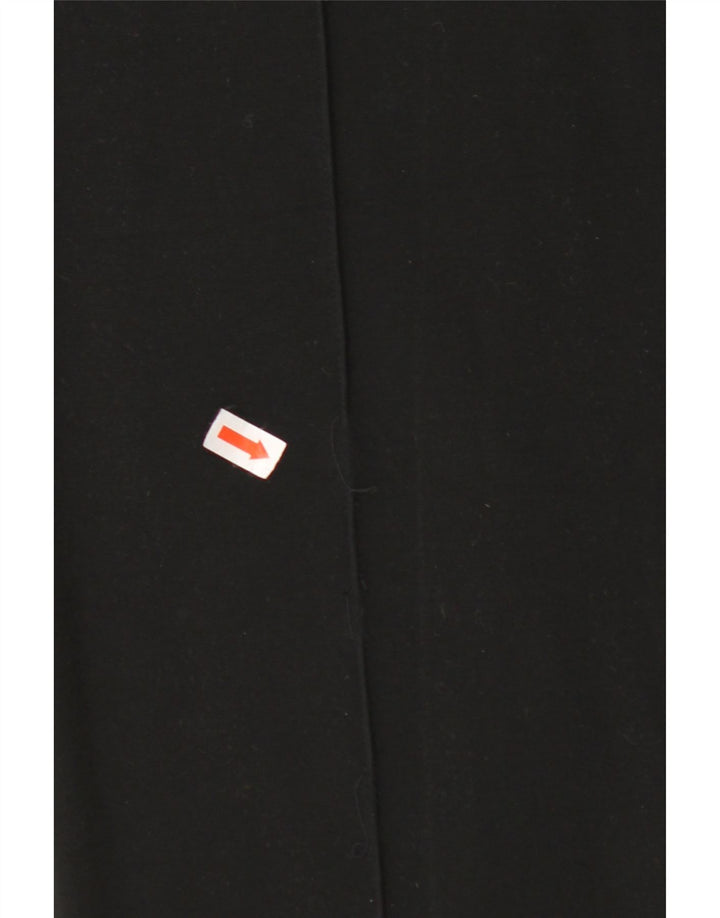 Pantaloni casual economici e chic da donna MOSCHINO UK 12 Medium W32 L29 Nero