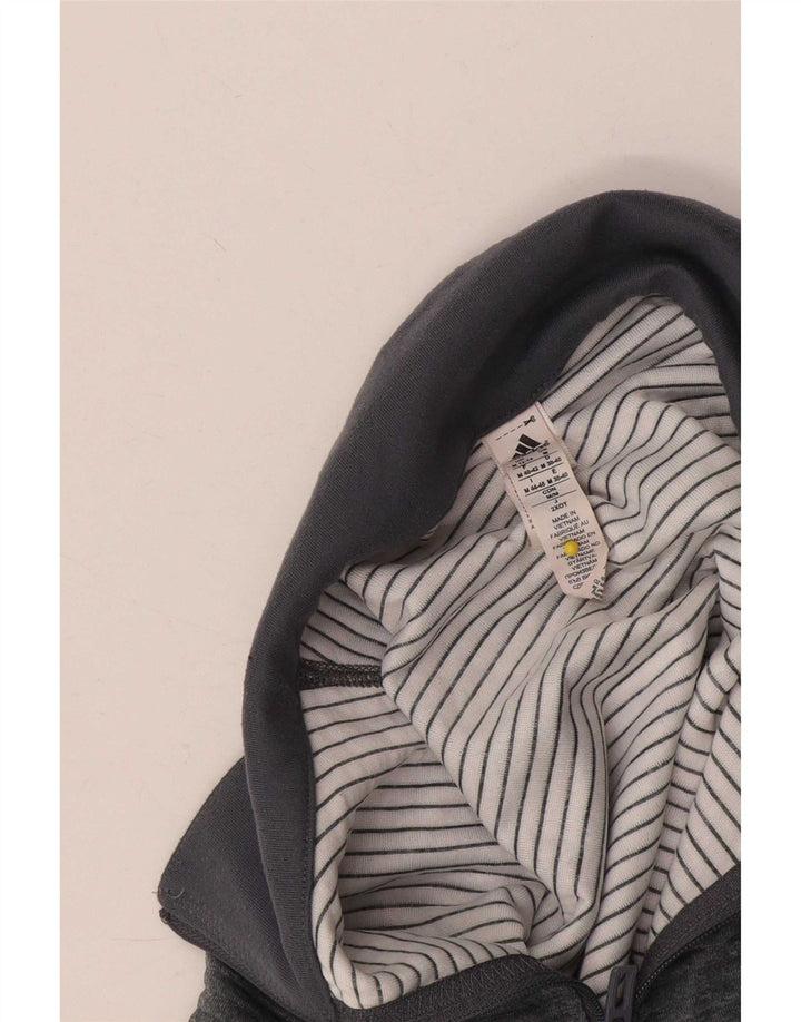 Top della tuta da ginnastica Adidas Climalite da donna UK 12/14 Grigio medio