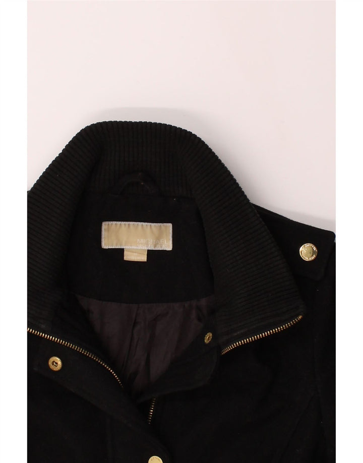 MICHAEL KORS Womens Overcoat UK 6 XS Black Wool Vintage Michael Kors and Second-Hand Michael Kors from Messina Hembry 