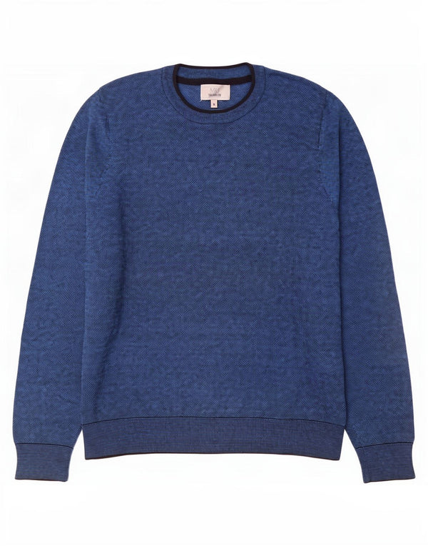 Maglione maglione girocollo da uomo Marks & Spencer su misura blu navy medio