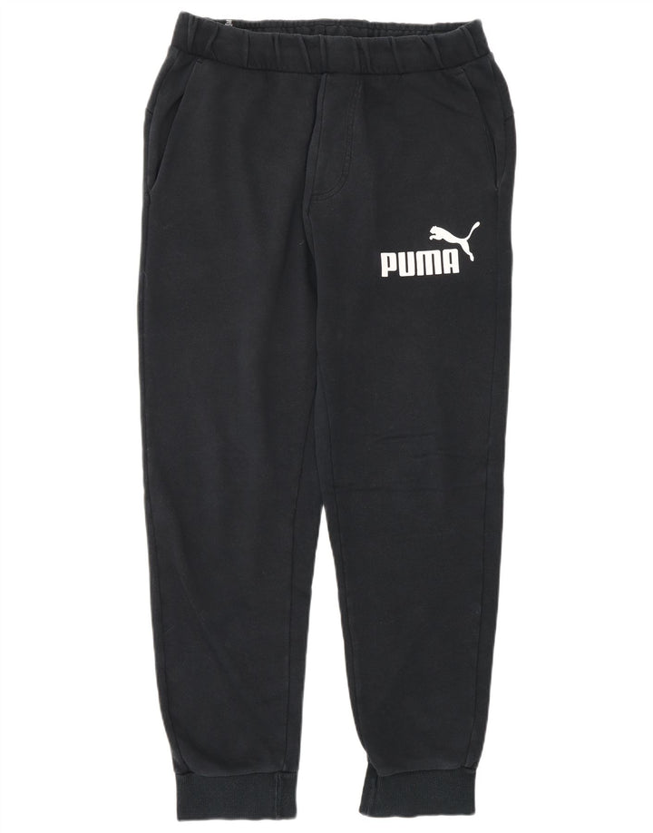 PUMA Mens Graphic Tracksuit Trousers Joggers Medium  Black