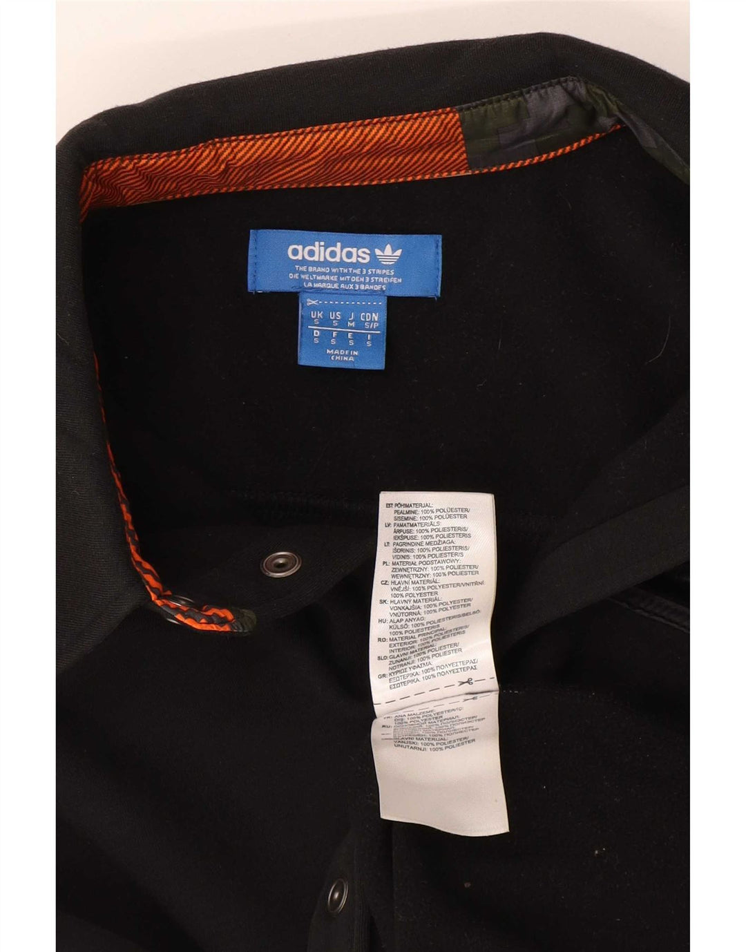 Maglietta da uomo Adidas Small nera in poliestere