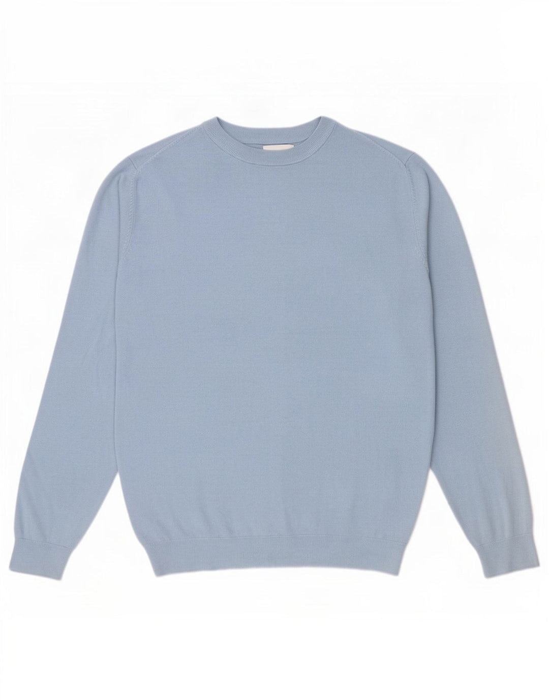 Maglione Zara da uomo girocollo grande in viscosa blu