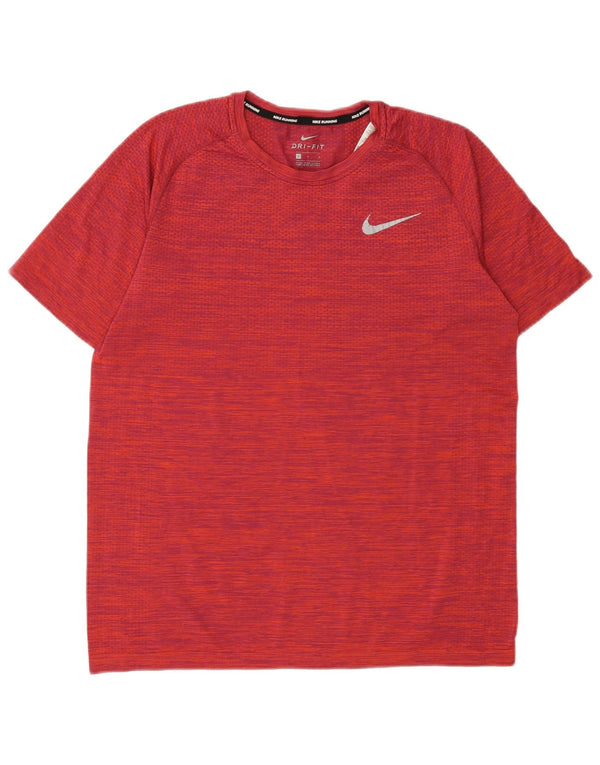 T-shirt Nike Dri Fit da uomo, grande, in nylon rosso