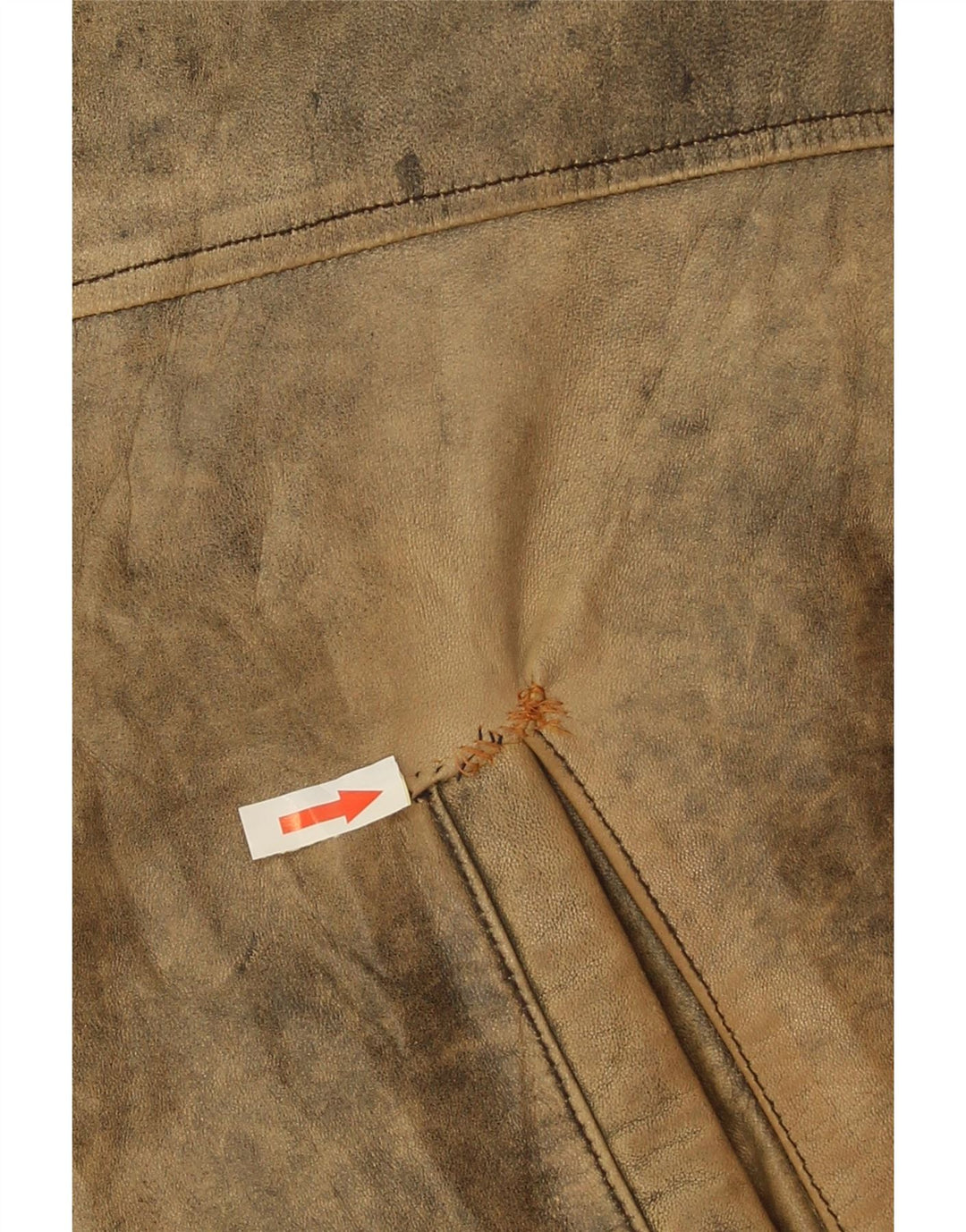 Giacca in pelle da uomo Desi UK 38 Pelle marrone medio