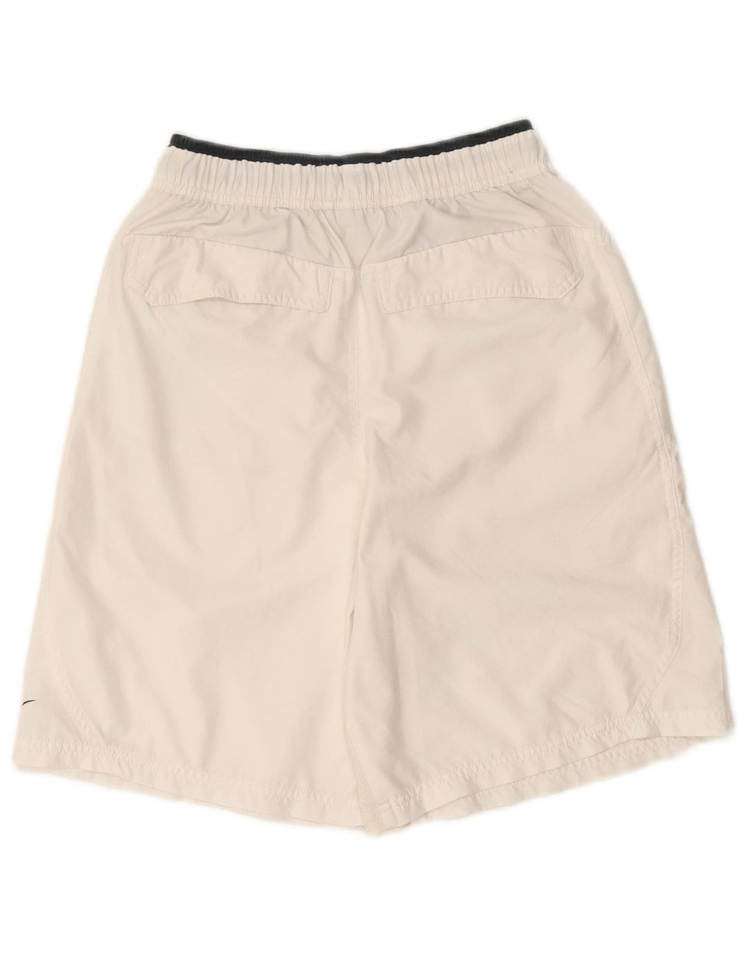 Pantaloncini da bagno Nike da uomo, poliestere bianco medio