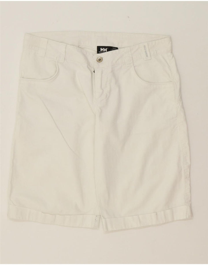 HELLY HANSEN Womens Casual Shorts W30 Medium White Cotton Vintage Helly Hansen and Second-Hand Helly Hansen from Messina Hembry 