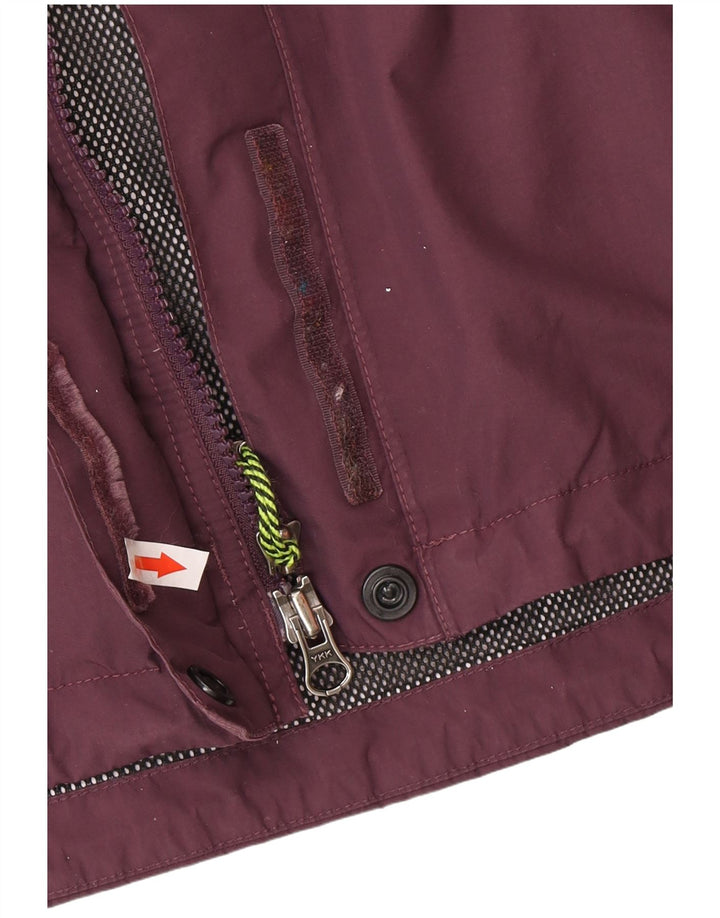 Giacca antipioggia con cappuccio da donna The North Face UK 14 Nylon viola medio