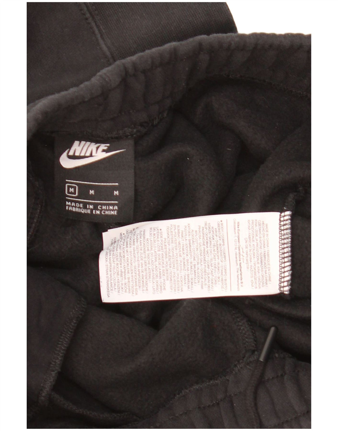 Pantaloni da tuta con grafica Nike da uomo, pantaloni da jogging, cotone medio nero