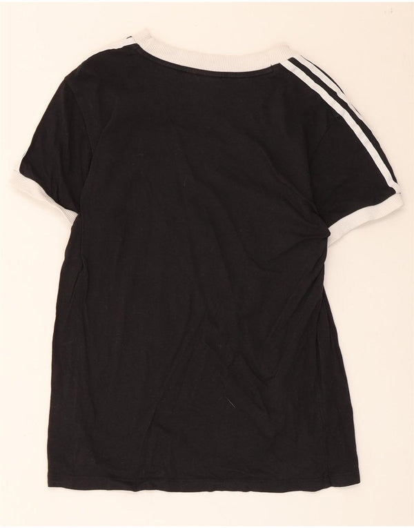 T-shirt da donna Adidas Top UK 6 XS colore nero in cotone colorblock