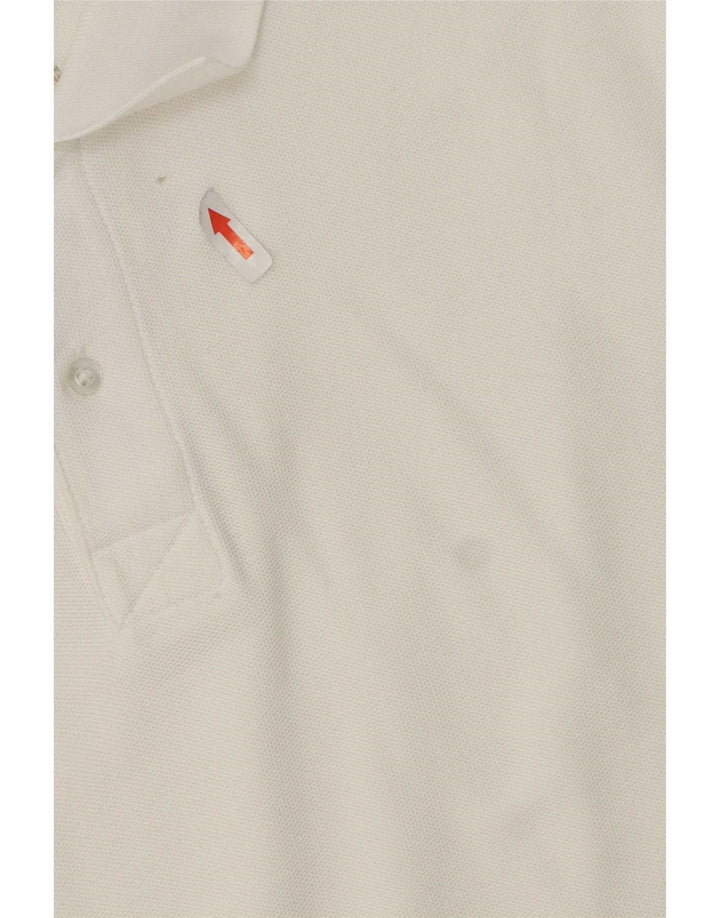 Polo Nike da uomo grande in cotone bianco