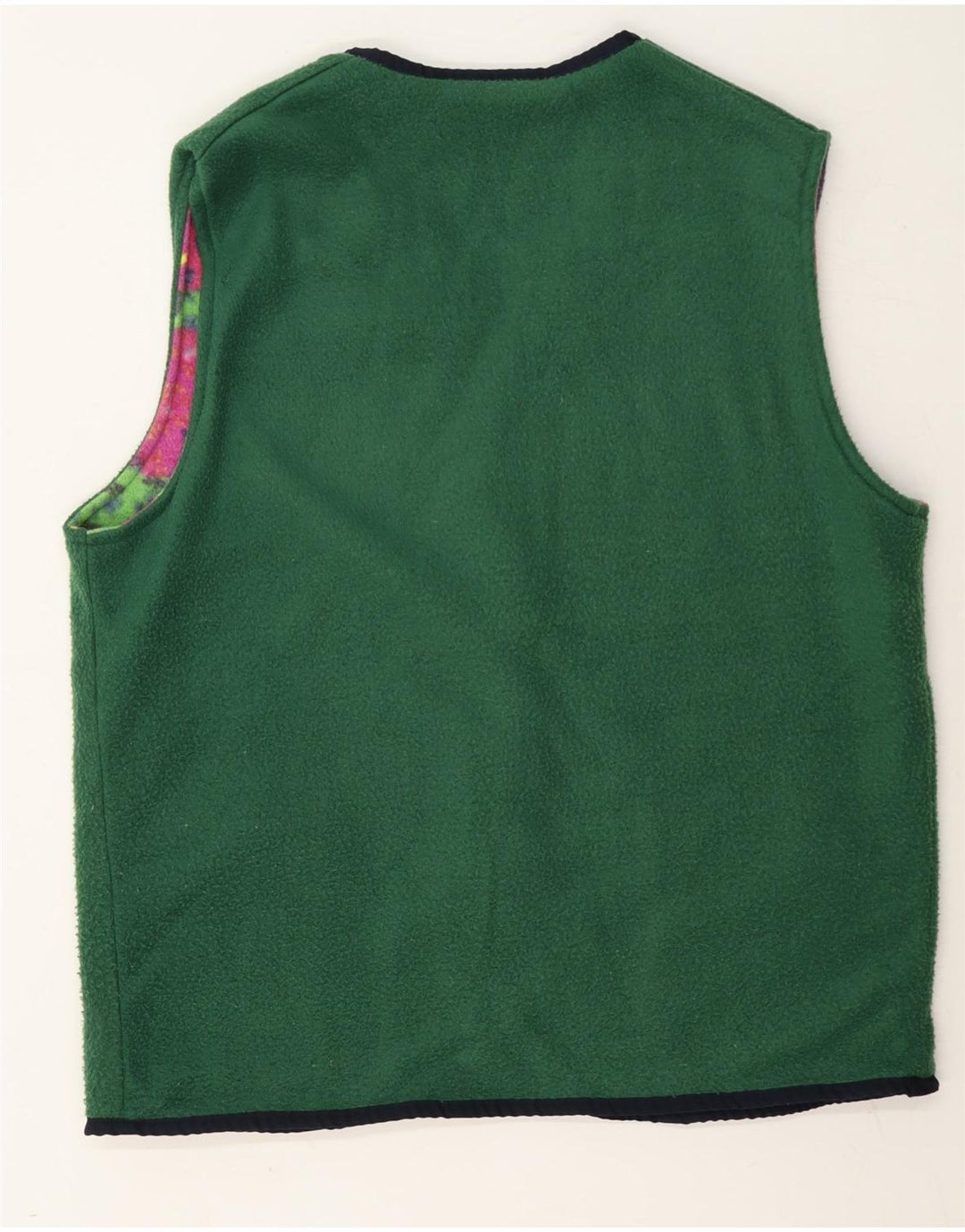 Gilet reversibile in pile da uomo Rifle UK 40 grande patchwork multicolore