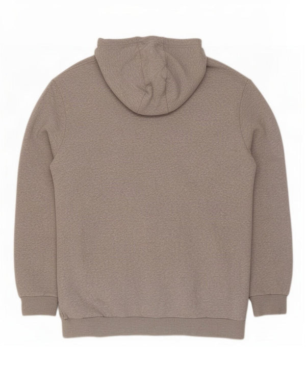Felpa con cappuccio grafica da uomo Adidas 2XL cotone chiazzato grigio