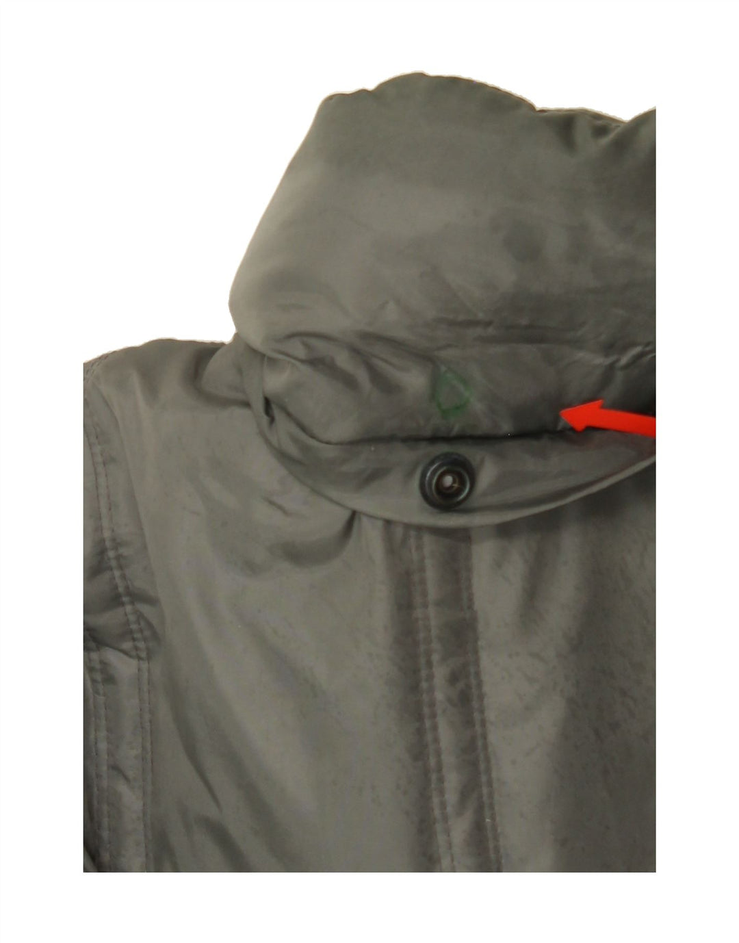 TRUSSARDI Mens Padded Coat IT 54 2XL Grey Nylon Vintage Trussardi and Second-Hand Trussardi from Messina Hembry 