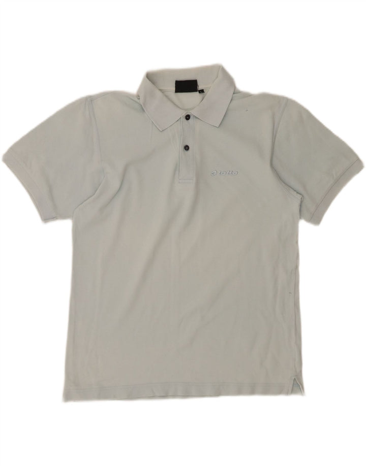 LOTTO Mens Polo Shirt Large Blue Vintage Lotto and Second-Hand Lotto from Messina Hembry 