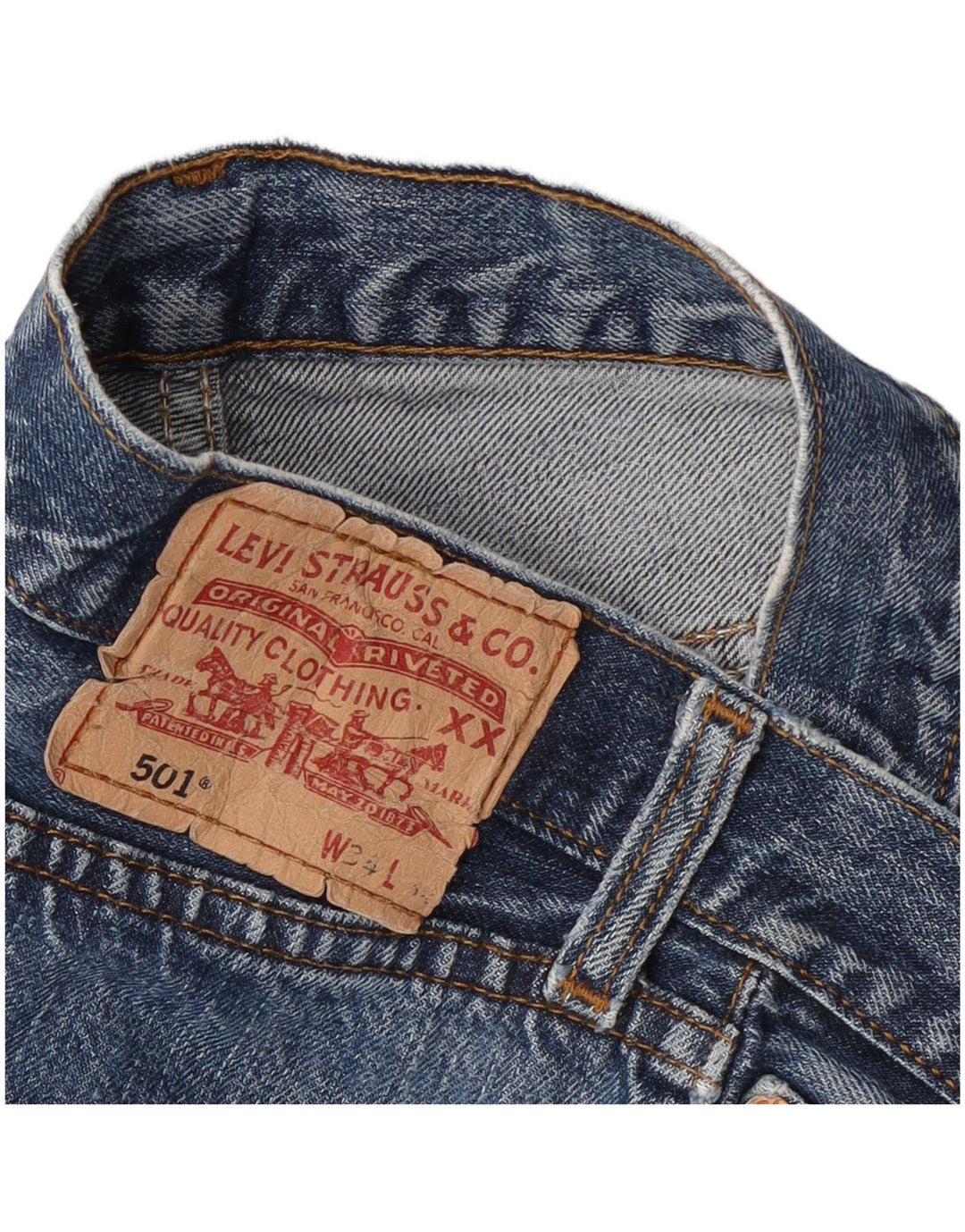 Levi's Uomo 501 Jeans dritti W34 L30 Blu