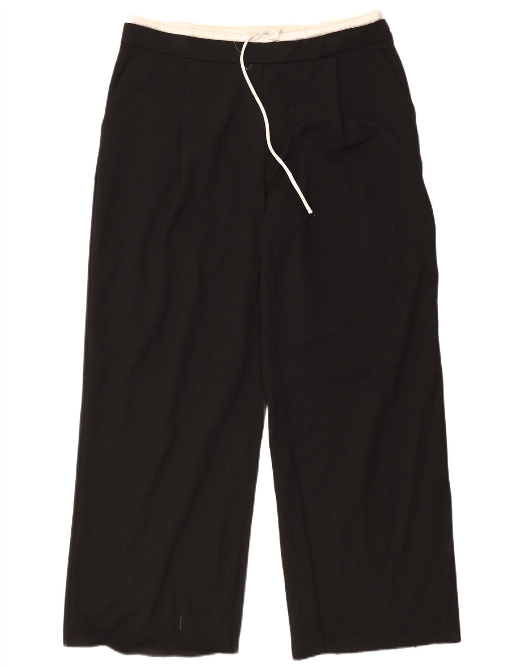 Pantaloni chino dritti da donna Zara XL W32 L32 poliestere nero