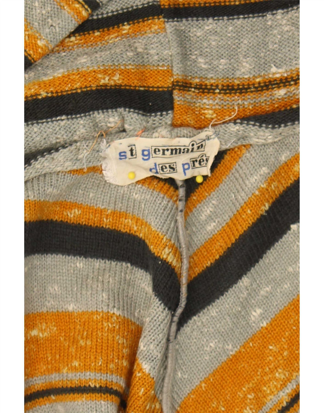 Maglione cardigan con cappuccio da donna vintage taglia unica a righe multicolori
