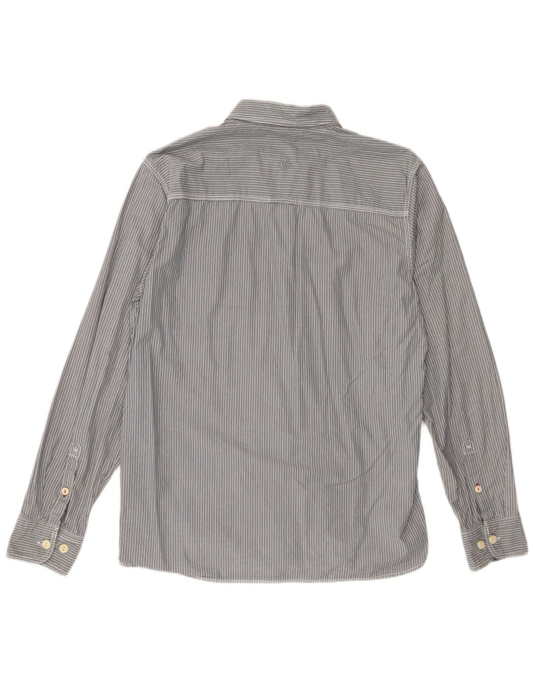 Camicia da uomo dal taglio classico Fat Face Classica in cotone a righe grigio medio