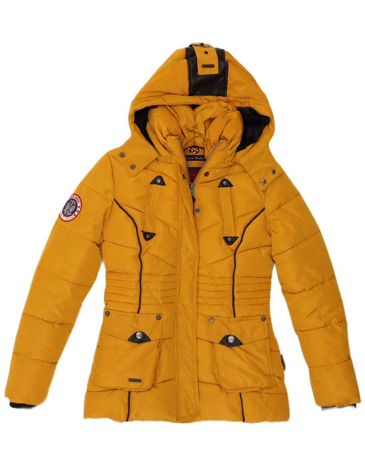 Giacca imbottita con cappuccio da donna Marikoo UK 6 XS poliestere giallo