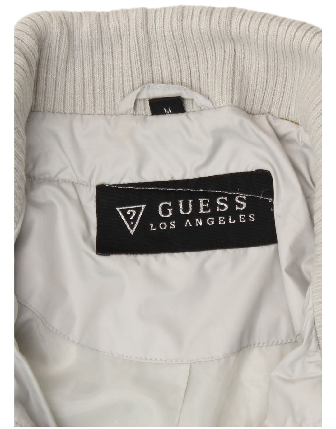 Cappotto trapuntato da donna Guess UK 14 poliestere bianco medio