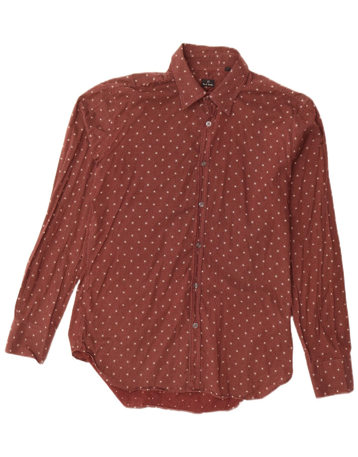 Camicia da uomo PAUL SMITH rosso medio maculato