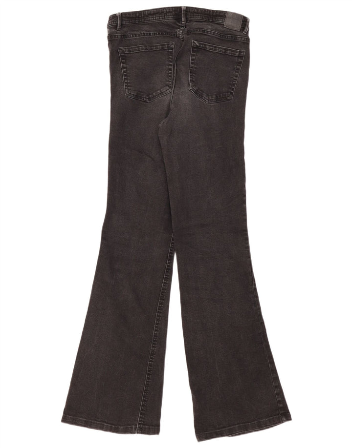 Jeans svasati da donna ZARA EU 38 piccoli W28 L29 neri