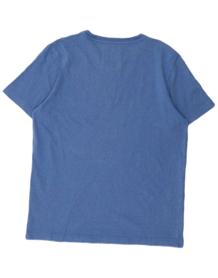 Crew Clothing T-shirt da uomo Top in cotone blu medio