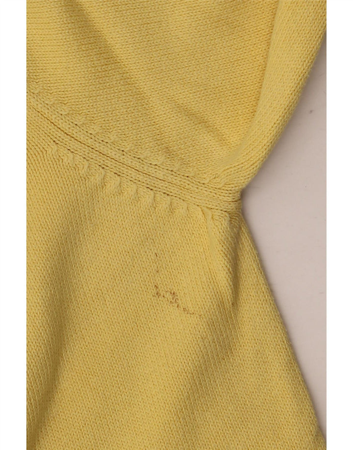 Maglione maglione girocollo da uomo Marks & Spencer blu Harbour giallo medio