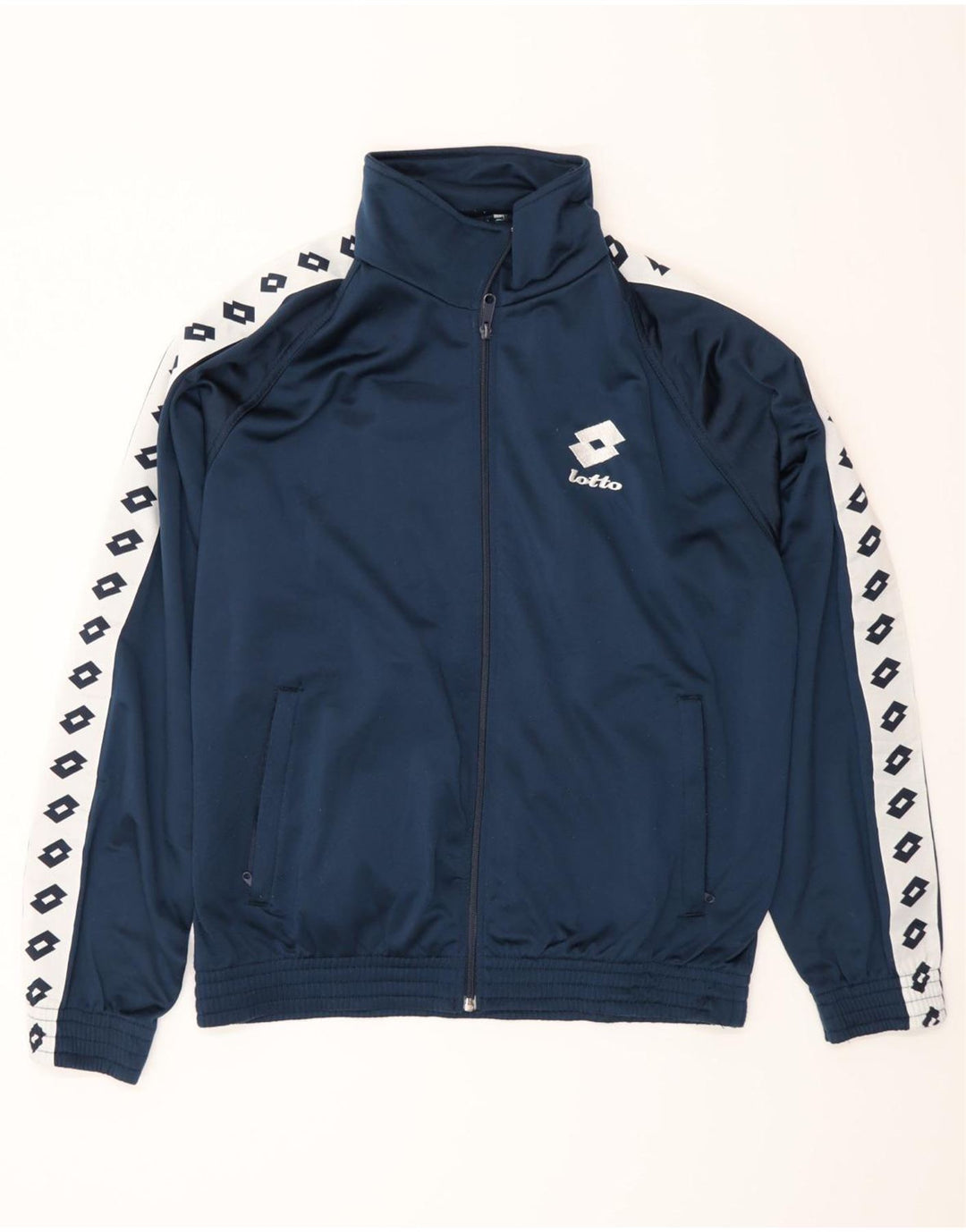 Giacca da ginnastica grafica da uomo Lotto, grande, color block blu navy