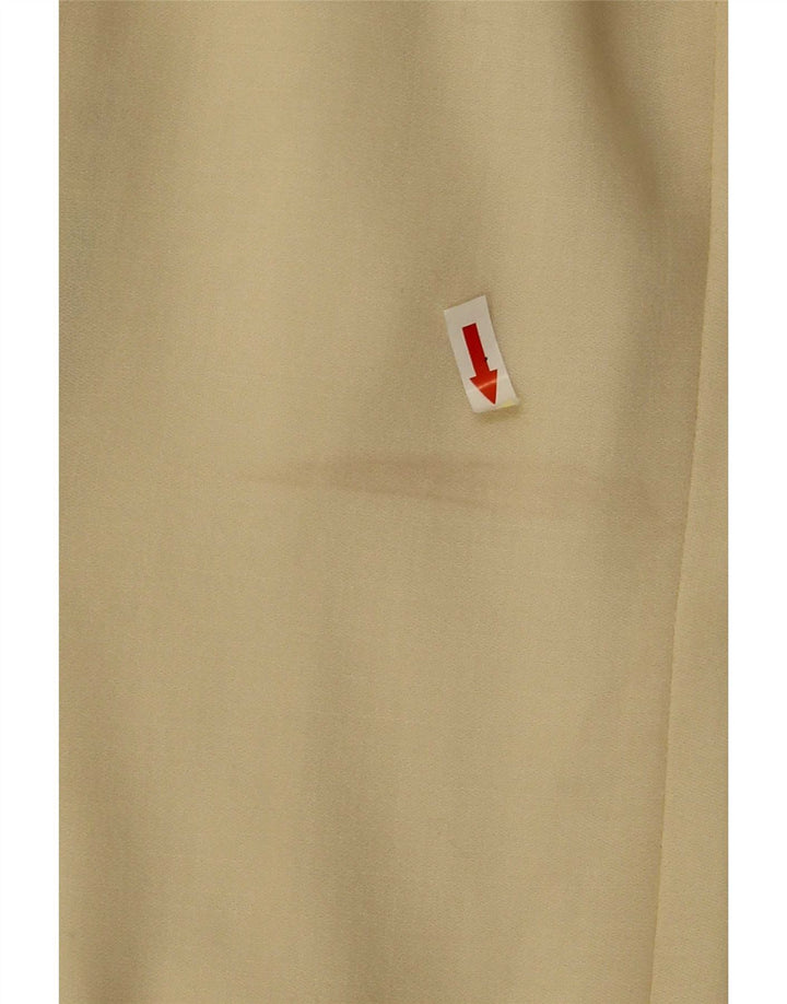 Giacca blazer da donna a 1 bottone Marella UK 12 lana vergine gialla media
