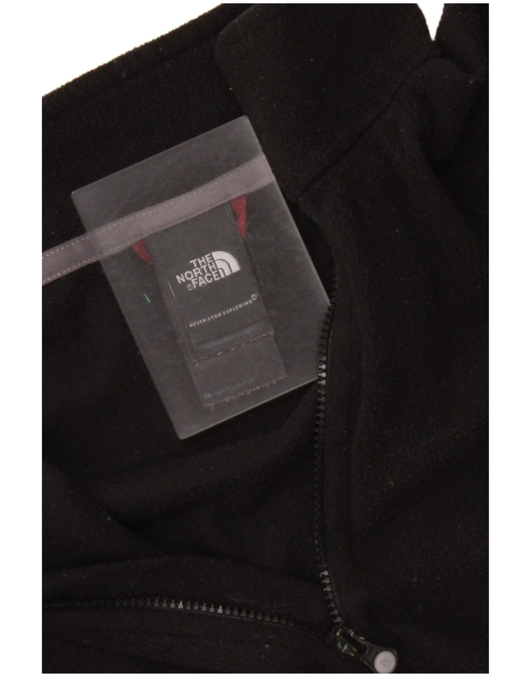 THE NORTH FACE Maglione in pile da donna con collo e zip UK 14 Poliestere nero medio