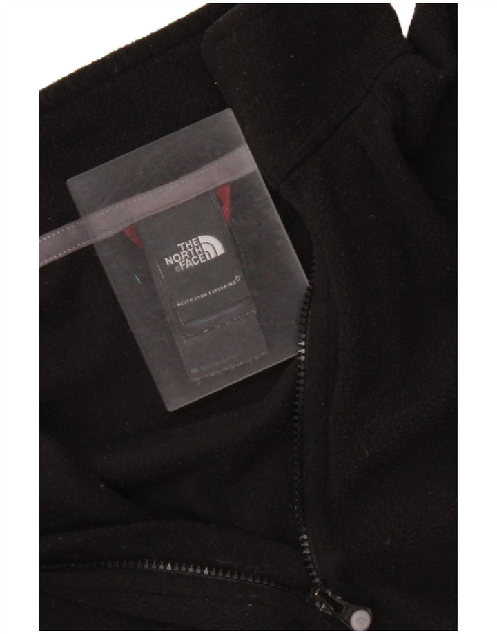 THE NORTH FACE Maglione in pile da donna con collo e zip UK 14 Poliestere nero medio