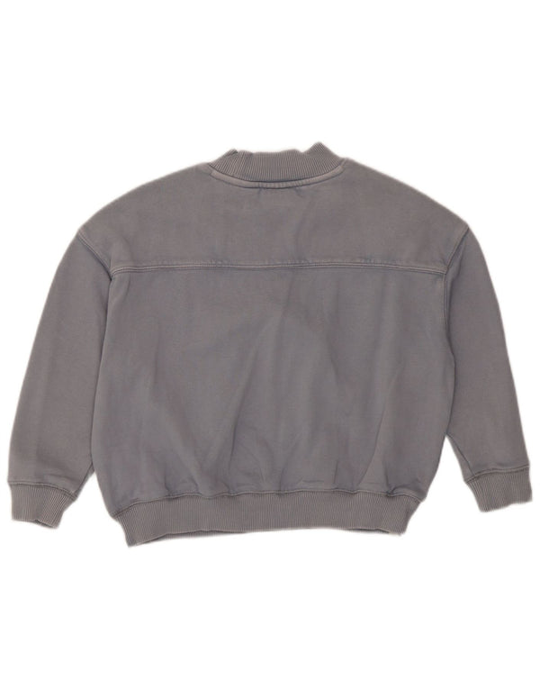 Felpa grafica per ragazze Superdry Maglione 6-7 anni in cotone grigio