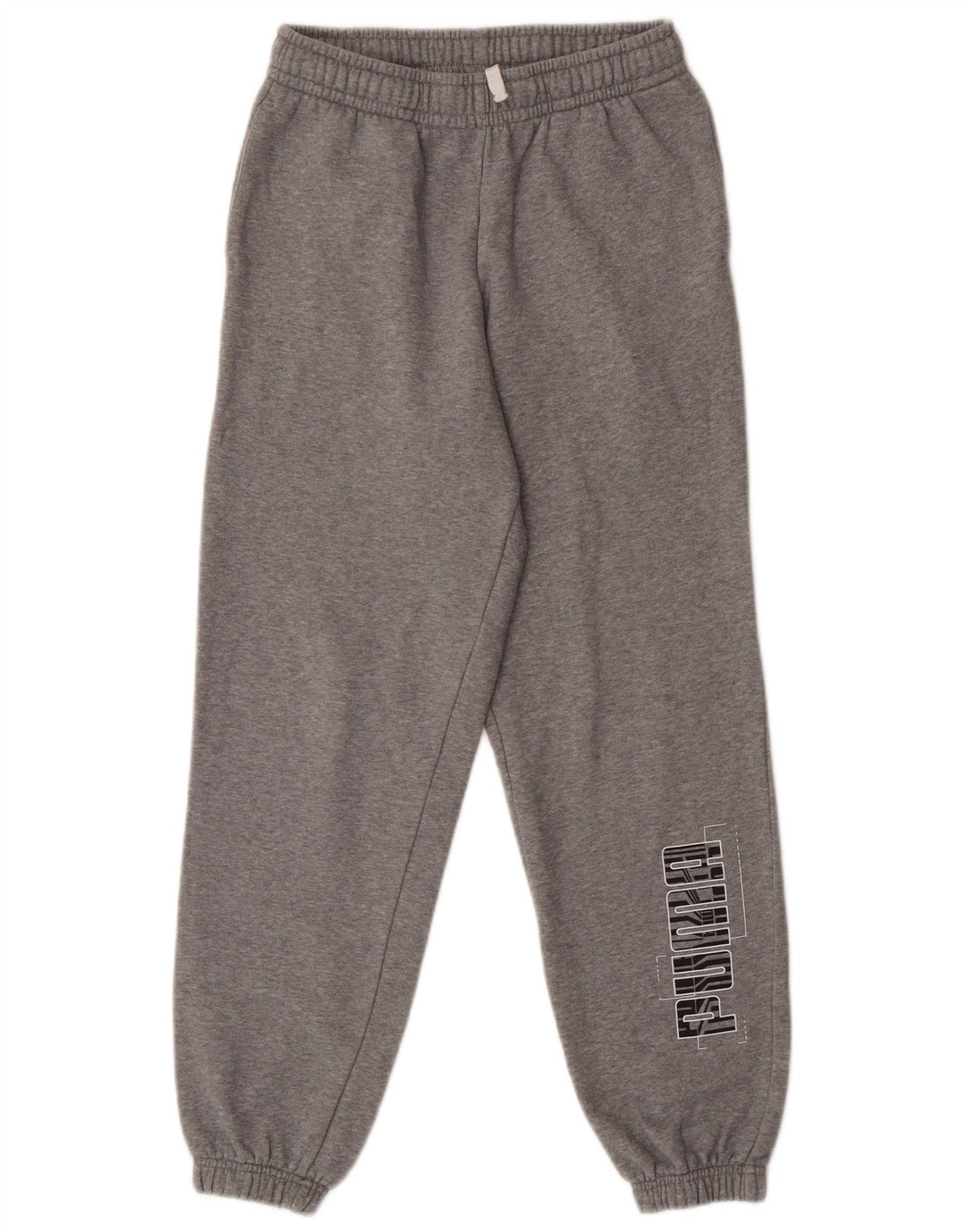 Pantaloni da tuta con grafica Puma da ragazzo, pantaloni da jogging, 13-14 anni, cotone grigio