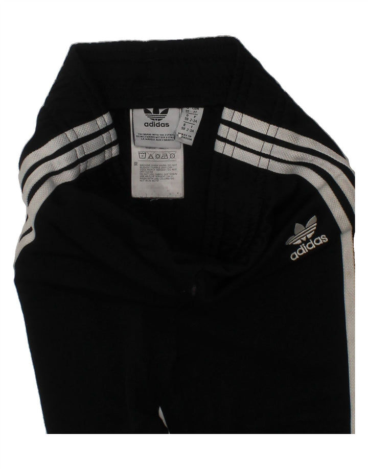 ADIDAS Boys Tracksuit Trousers Joggers 2-3 Years Black Polyester Vintage Adidas and Second-Hand Adidas from Messina Hembry 
