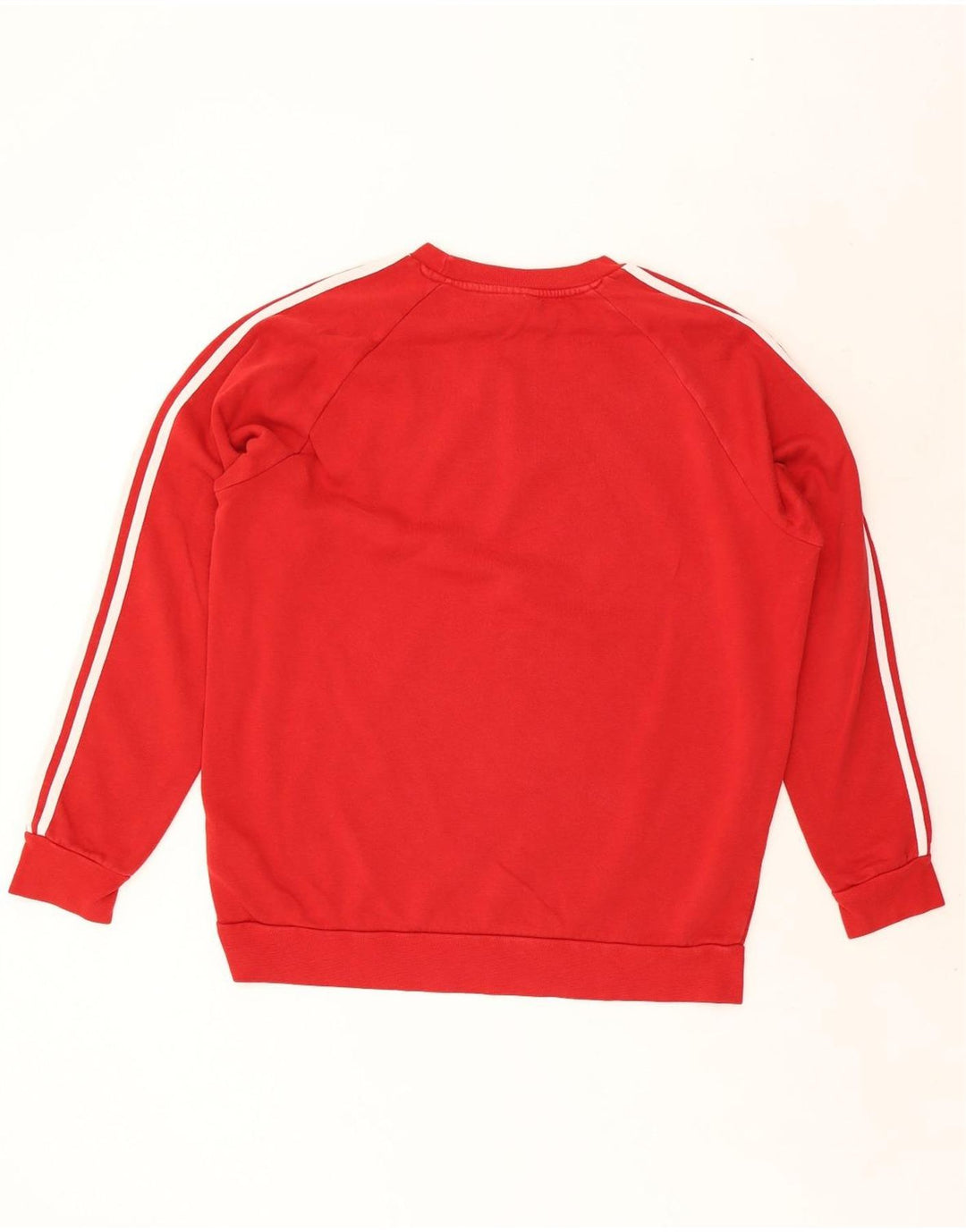 Felpa Adidas Uomo Maglione Grande Rosso Cotone