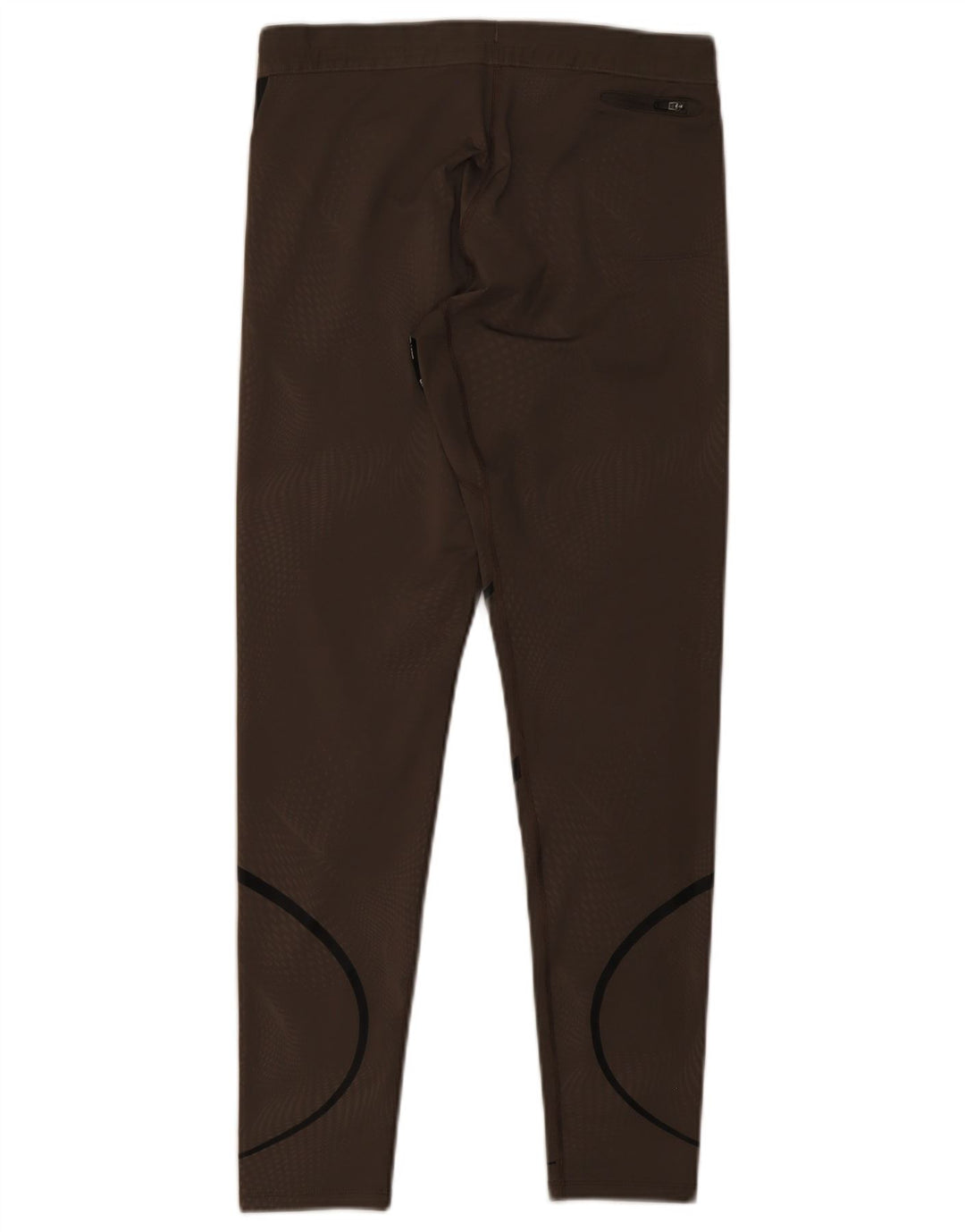 Leggings Nike Dri Fit da donna UK 12 Poliestere a righe marrone medio