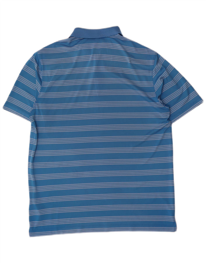 Polo Nike da uomo XL in poliestere a righe blu